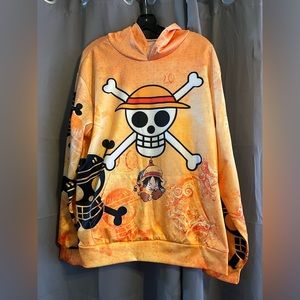 One Piece Hoodie Anime Luffy Pullover